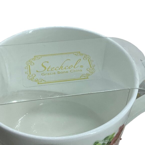 Stechcol Gracie Royal Flycatcher Bird Flower Amazonian Bone China Cup and Saucer - Picture 10 of 10